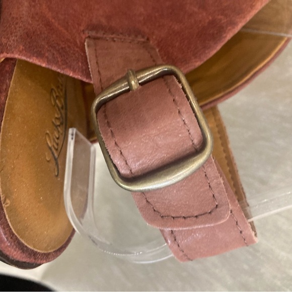 LUCKY BRAND  Sz 9 Odenah Stacked Heel Slip On Pointy Western Style Mules NEW - Picture 6 of 13